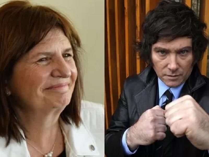 Milei, embelesado con Macri, llamó «tirabombas» a Patricia&nbsp;Bullrich