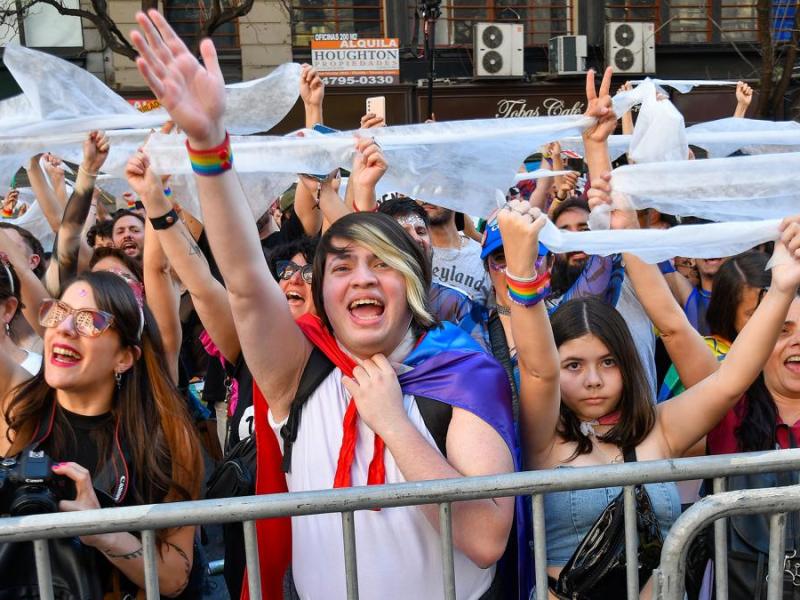 La carroza católica de diversidad sexual y espiritual que desfiló en la marcha del orgullo&nbsp;LGTBIQ+