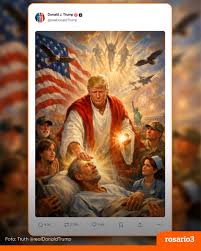 Trump se mostró como Jesús por un&nbsp;rato