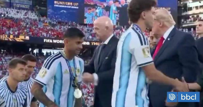 Trump fue protagonista en la final del Mundial, pero sufrió desplantes y lo abucheó parte del estadio