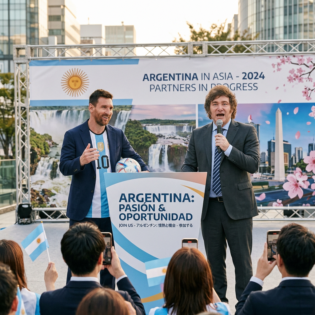 Proponen que Messi y Milei visiten Asia para potenciar económica y comercialmente a la&nbsp;Argentina